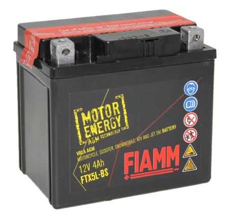 motobaterie FIAMM AGM FTX5L-BS (113x70x105) 50412