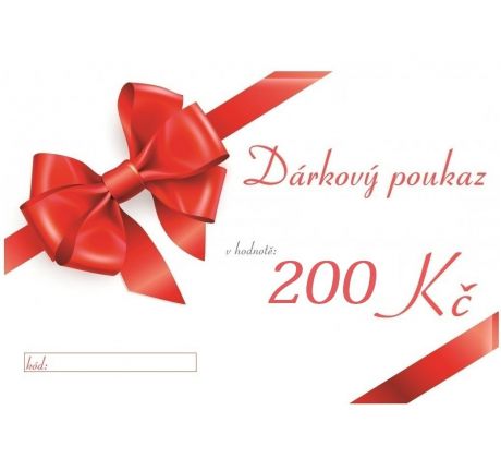 Dárkový poukaz 200,-